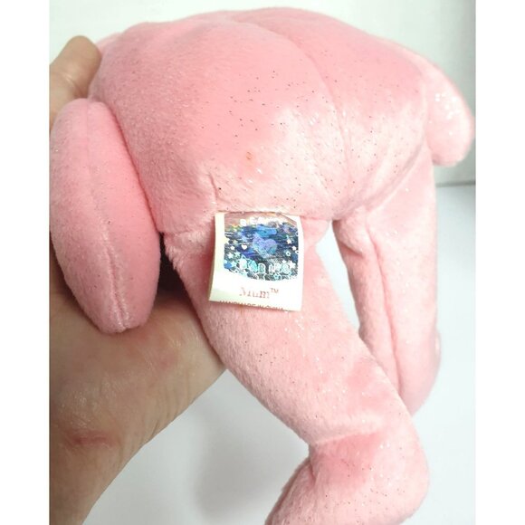 Ty Beanie Babies MUM Bear 8.5" Plush Mothers Day Pink Lavender Embroidery 2001 - Picture 8 of 8